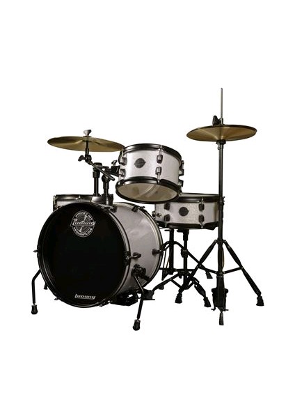 Ludwig The Pocket Kit By Questlove Silver Sparkle Çocuklar Için Akustik Davul Seti