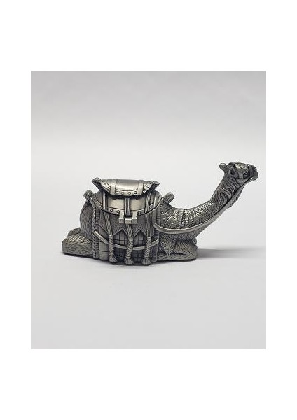 Dekoratif Deve Tasarım Metal Bronz Mücevher Kutusu Biblo