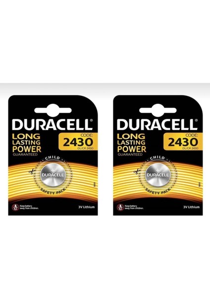 CR2430 Lithium 3V Pil 2'li