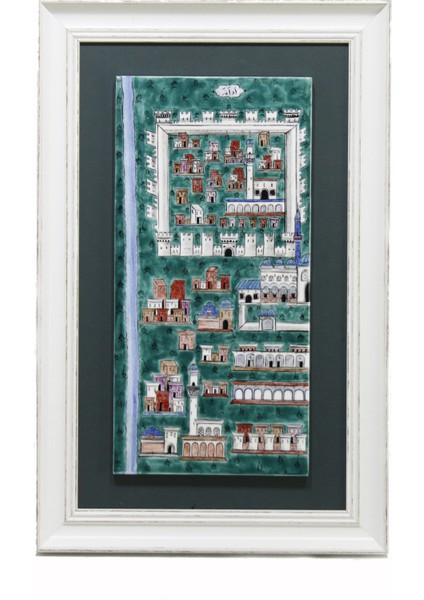 Otantik Çini Matrakçı Nasuh Adana Minyatürü Tablo 36X56 cm Dir