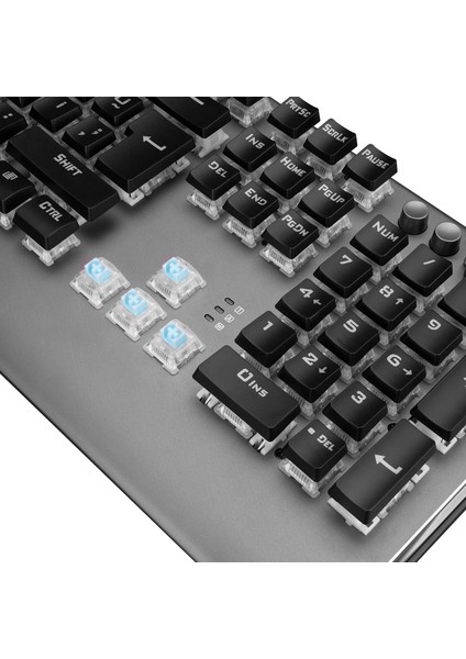 Kb-R210 FAVORY Rainbow Aydınlatmalı Kristal Blue Switch Mekanik Gaming Oyuncu Klavyesi