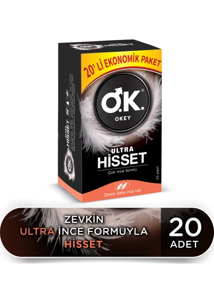 Ultra Hisset 20 Li Ekonomik Prezervatif