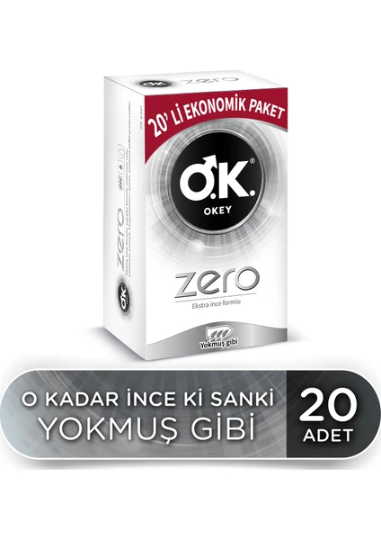 Zero 20'li Prezervatif Ekonomik Paket