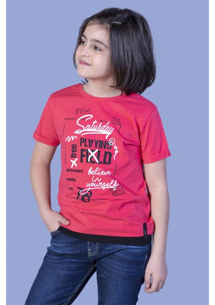 Erkek Çocuk Etek Garnili T-Shirt