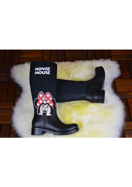 Kadın Özel Tasarım Siyah Uzun Çizme fiyatları