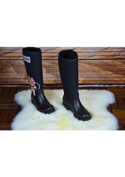 Kadın Özel Tasarım Siyah Uzun Çizme modelleri