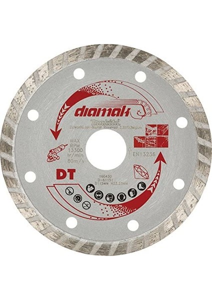 D-61151 Dıamak Elmas Testere 115 mm Dalgalı