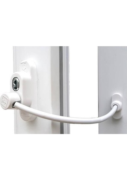 5 Adet Çelik Halatlı Anahtarlı Pvc Pencere Emniyet Çocuk Kilidi