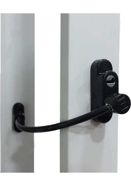 5 Adet Çelik Halatlı Anahtarlı Pvc Pencere Emniyet Çocuk Kilidi