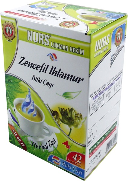 Zencefil Ihlamur Bitki Çayı 42 Süzen Poşet