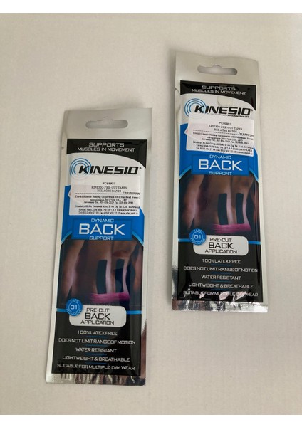 Kinesio Pre-Cut Back Application Bel Bandı 2 Adet