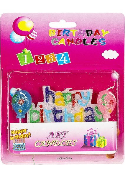 Mum - Pasta Mumu - Doğum Günü - Happy Birthday - Renkli