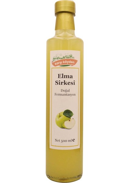 Doğal Fermantasyon Elma Sirkesi (500ml - Cam Şişe)