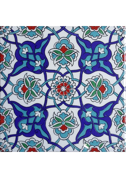 20*20 Cm Cç27 Iznik Çini Karo 5' Li 1 Paket