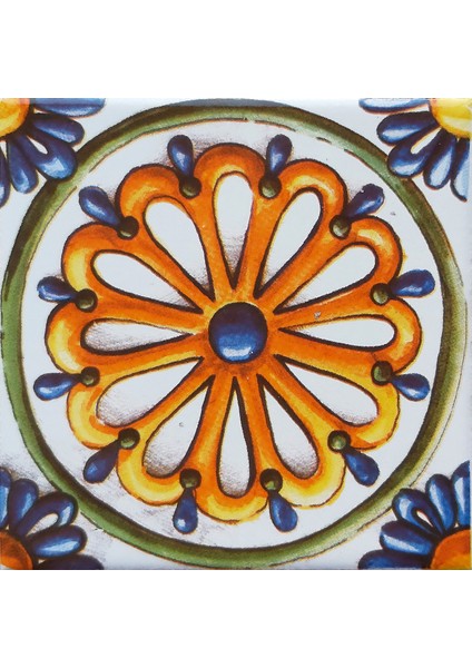 10*10 Cm Cç-16 Kütahya Çini Karo ( 5'li 1 Paket )