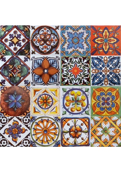 10*10 Cm Cç-16 Kütahya Çini Karo ( 5'li 1 Paket )