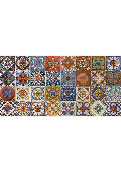10*10 Cm Cç-16 Kütahya Çini Karo ( 5'li 1 Paket )