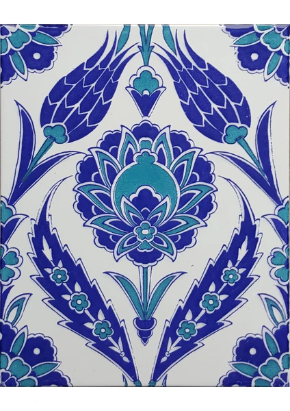 Can Seramik  20*25 Cm CÇ308 Iznik Çini Karo  5' Li 1 Paket