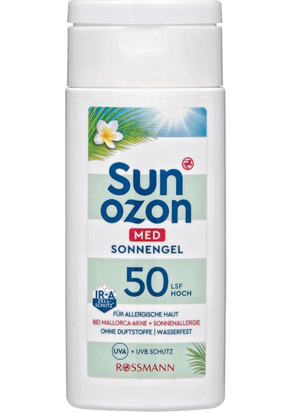 Med Güneş Koruyucu Jel Spf 50 - Seyahat Boy Çok Hassas Ciltler 50 ml