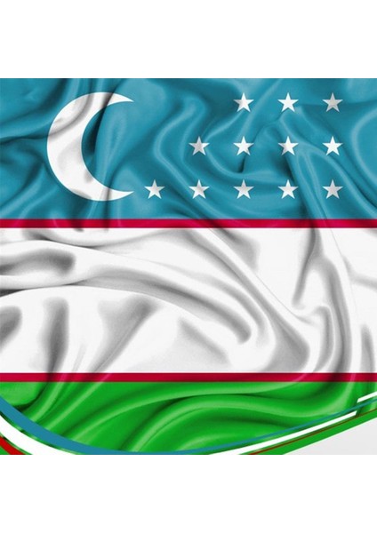 Özbekistan Gönder Bayrağı Raşel Kumaş 70 x 105 cm fiyatları