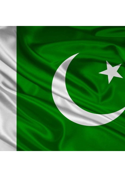 Pakistan Gönder Bayrağı Raşel Kumaş 50 x 75 cm