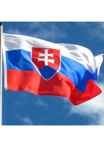 Slovakya Gönder Bayrağı Raşel Kumaş 70 x 105 cm