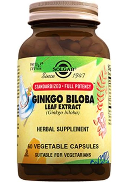 Ginkgo Biloba Laef Extract 60 Adet