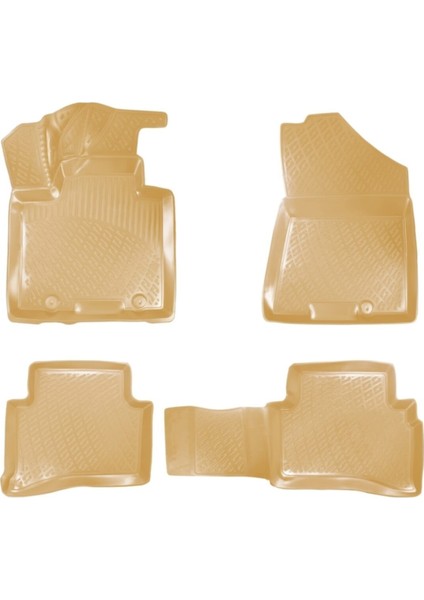 Honda Civic SEDAN 2012-2016 BEJ 3D Havuzlu Paspas+Bagaj Havuzu Set
