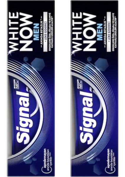 White Now Men Diş Macunu 75 ml x 2 Adet