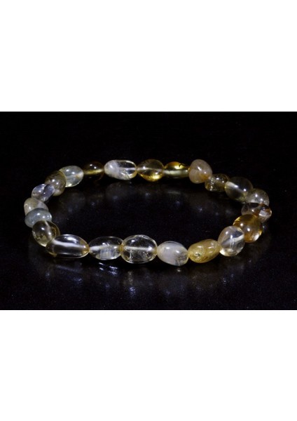 Ilgın Doğal Taş Sitrin Taşı Bileklik / Işlenmemiş Doğal Taş