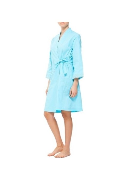 Magic Form 30105 Poplin Kumaşlı Sabahlık - Turkuaz fiyatları