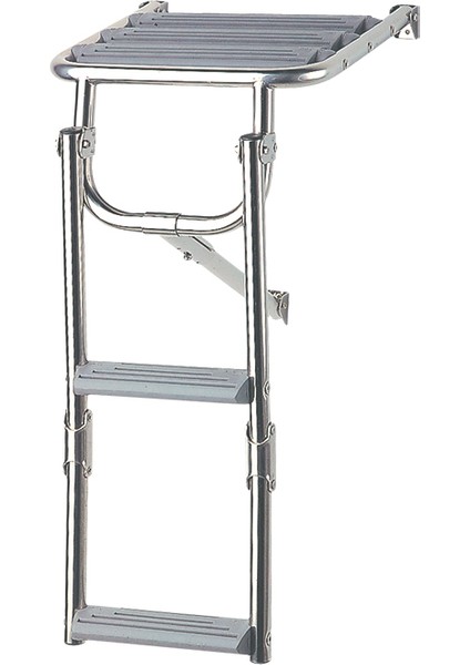 Platform Ladder,ınox 316, W/2 Plastic Steps