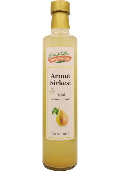 Doğal Fermantasyon Armut Sirkesi (500ml - Cam Şişe)