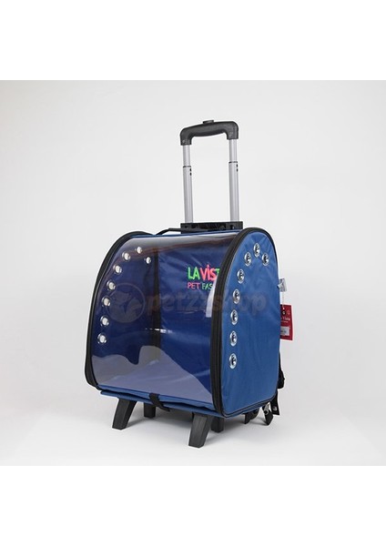 Kale Valiz Pet Taşıma Çantası Mavi 38X26X42H cm