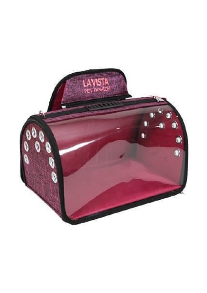 La Vista  Tomris Jumbo Pet Taşıma Çantası Pembe 50X32X32H cm