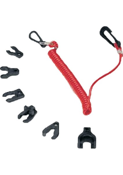 Set Killswitch Key W/coil Lanyard F/honda/omc Eng.