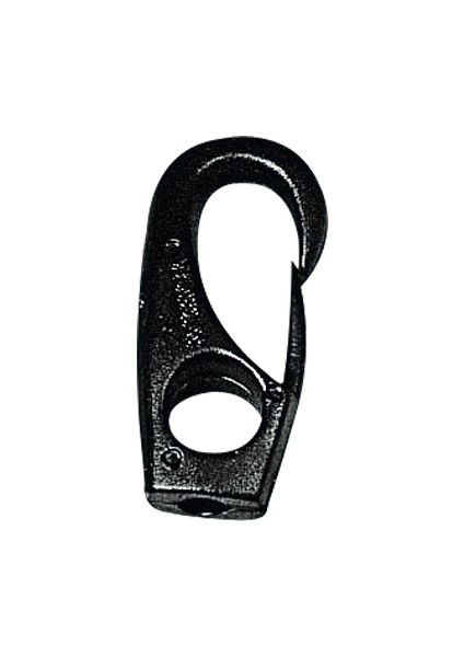 Snap Hook W/eye Ø14X68MM, F/Ø10MM Cord, Polyam. Black