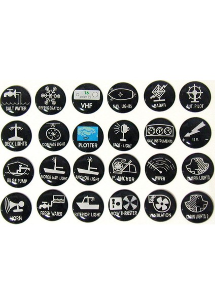Kontrol Panelleri Içinyapışkanlı Çıkartma 24 Ad.s