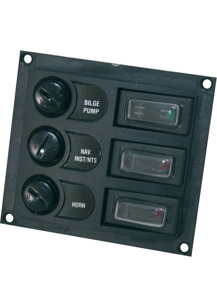 Kontrol Paneli, Anahtar & Sigortalı, Black