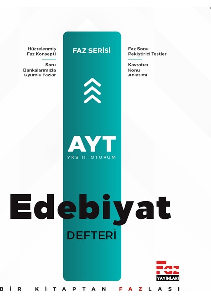 Faz Yayınları Ayt Türk Dili Ve Edebiyatı Defteri