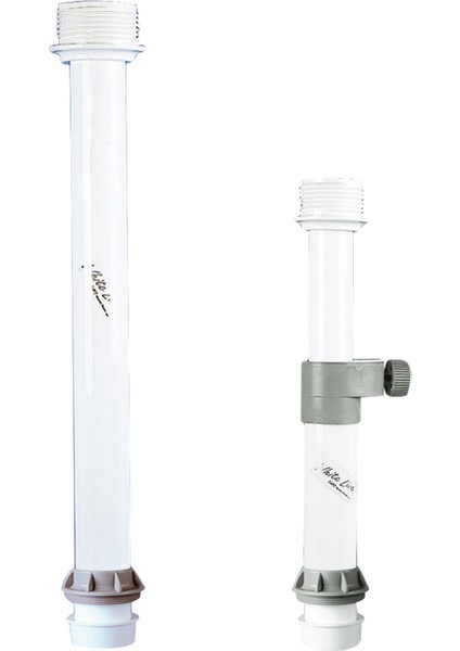 Table Pedestal, Fixed, Aluminium, Ø60X610MM, White