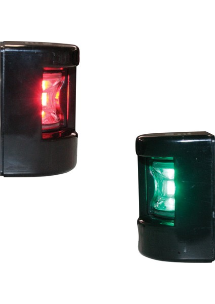 Fos LED 12 Iskele&sancak Feneri, Yüzey Monte, 112,5° Siyah