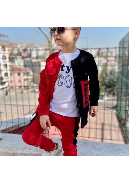 Erkek Çocuk Ceketli Kırmızı Spor Takım fiyatları
