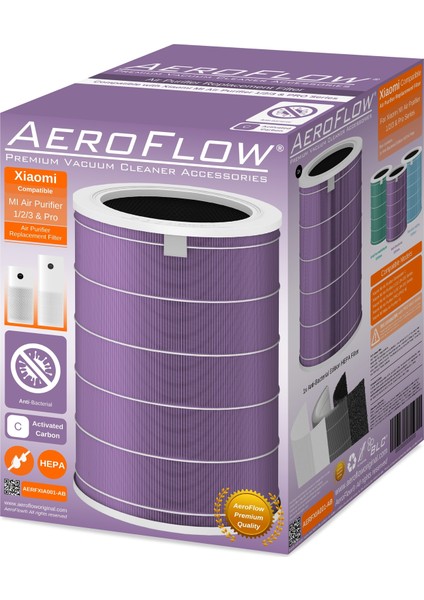 Xiaomi Mi Air Purifier Pro (Pro H) Hava Temizleyici Antibakteriyel Filtre