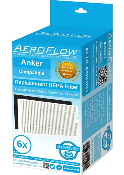 Eufy Robovac 12 Hepa Filtre - 6 Adet