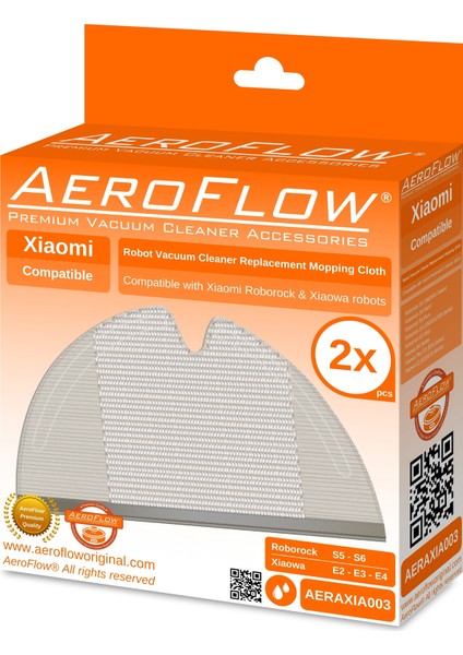 Orijinal Robovac Roborock S50/S55 2li Mop Fiber Bezi