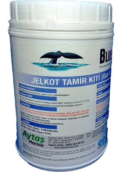 Bluestar Jelkot Tamir Kiti ( Gel Coat Kit)