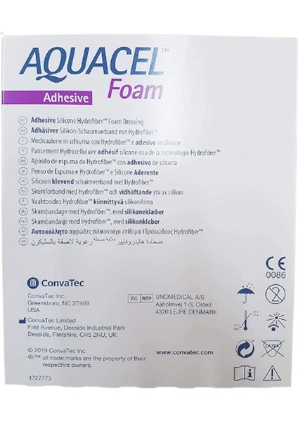 Aquacel Yapışkanlı Steril Köpük Örtü 10 x 10 cm 1 Adet fiyatları