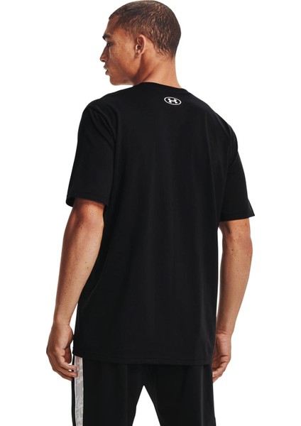 Ua Abc Camo Boxed Logo Ss Siyah Erkek T-Shirt 1361673-001