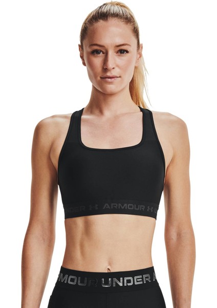 Kadın Armour® Mid Çapraz Sırtlı Spor Sütyeni 1361034-001